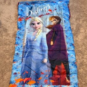 Frozen Themed Blue Sleeping Bag